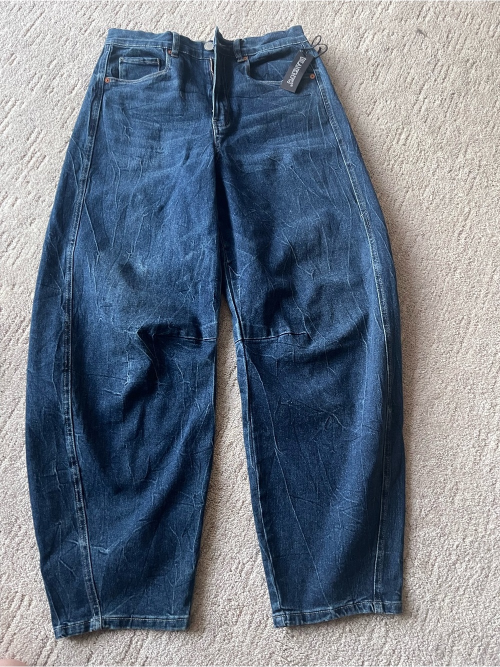 Blank NYC Women’s Barrel Jeans Dark Blue Size 28 NWT